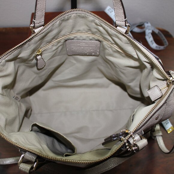 Coach Mickie Convertible Satchel Gold with Gold accents - Picture 10 of 12